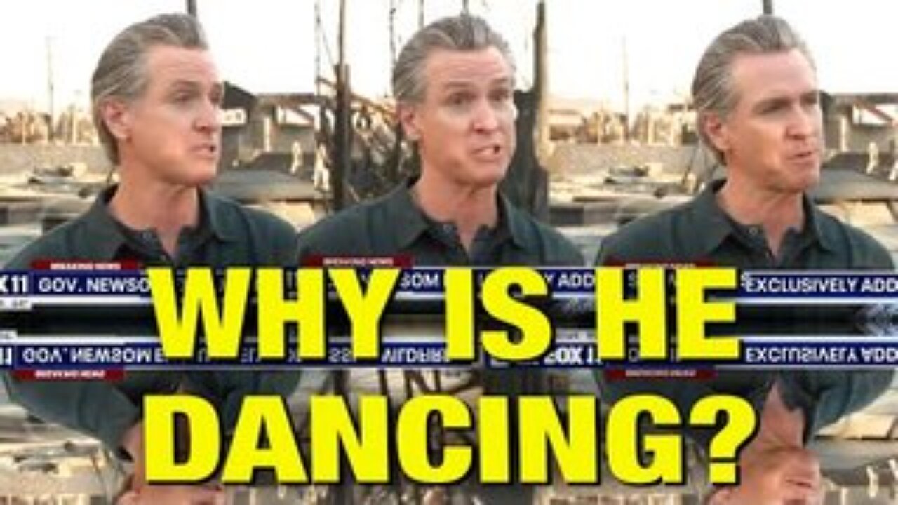 Newsom’s SUPER WEIRD Shoulder Shimmy Over LA Fires!