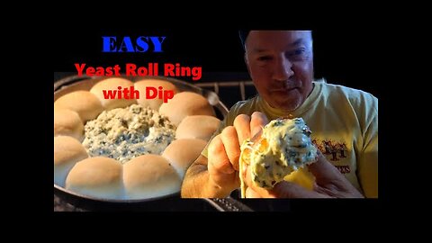 Mouth-Watering Cheesy Spinach Dip in Soft Bread Ring