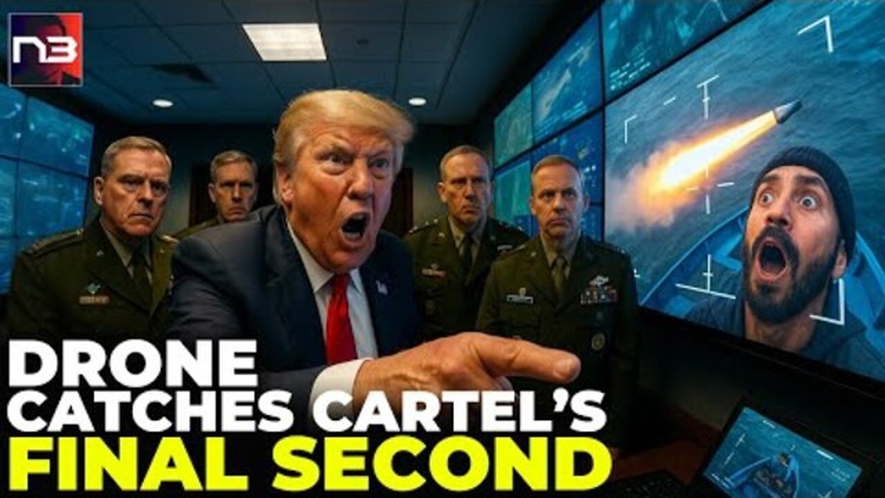 MUST SEE: Drone Footage Shows Cartel Boat's Final Second – One Man's Face Tells EVERYTHING