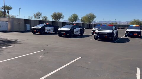 Las Vegas police have unveiled a new fleet of patrol cars based on the