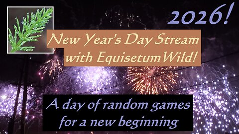 Random Games New Year's Day Stream with EquisetumWild! - Part 1