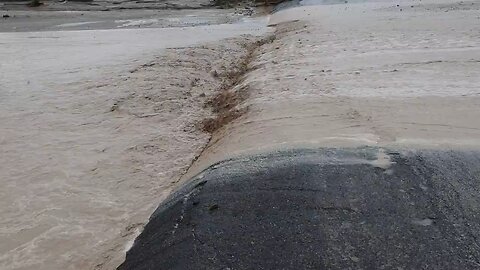 Flooding everywhere around Anza-Borrego Desert, California today
