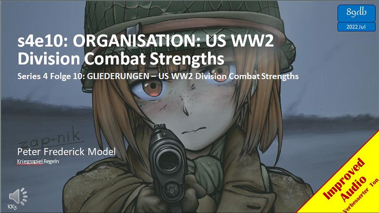 s4e10: ORGANISATION: US WW2 Division Combat Strengths
