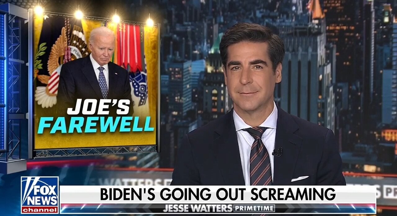 Watters: Biden's Leaving Office Totally Dejected