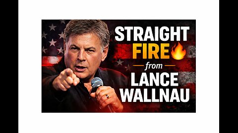 🔥STRAIGHT FIRE from Lance Wallnau at AmFest! 🔥