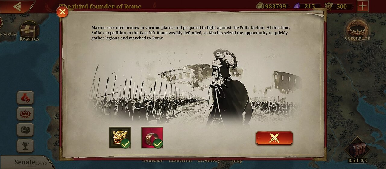 Great Conqueror Rome: Rise of Monarchs: Triumphator: The third founder of Rome: Gaius Marius V3