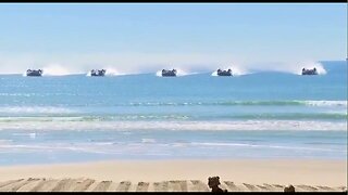 VP J.D. Vance & his wife Usha watch Marine Corps Combat Demonstration at Camp Pendleton