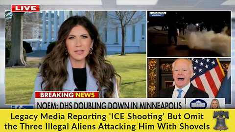 Legacy Media Reporting 'ICE Shooting' But Omit the Three Illegal Aliens Attacking Him With Shovels