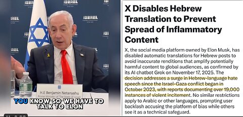 The real reason why Elon's X has disabled the HEBREW TRANSLATION feature