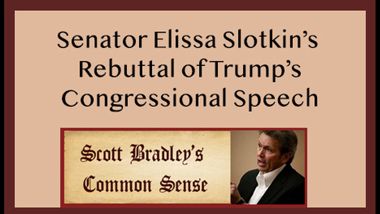 Senator Elissa Slotkin's Rebuttal of Trump's Congressional Speech