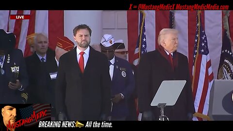 BREAKING NEWS:📣 President Trump at the Tomb of the Unknown Soldier on Veterans Day.
