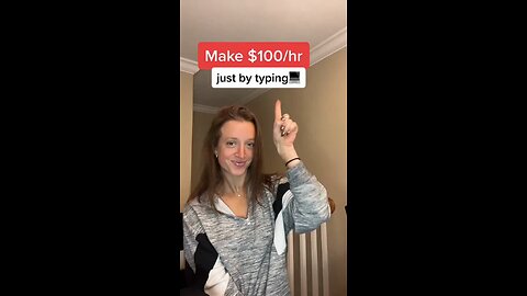 Make $100/hr by TYPING!