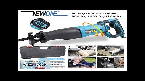 NEWONE Reciprocating Saw Saber Saw Garden Saw 900W/1050W/1200W Metal Woodworking frozen-meat Review