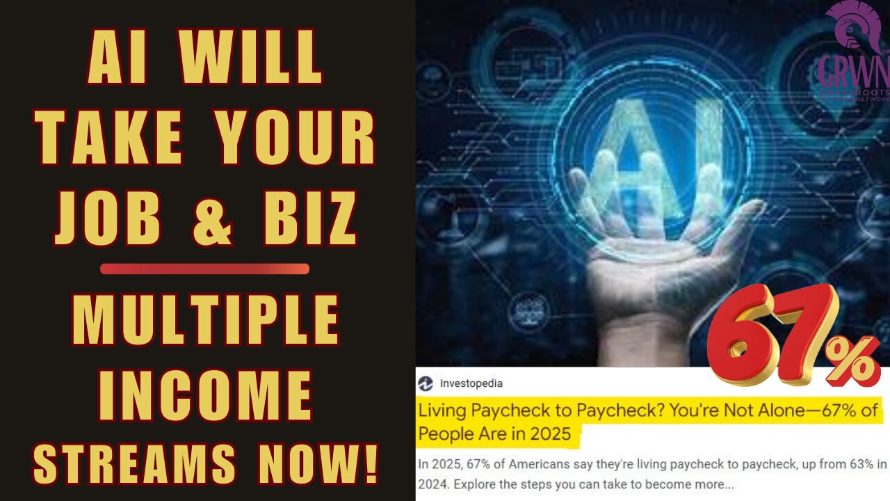 390 AI Will Take Your Job & Business. What Are You Doing To Prepare For It? You Must Have Multiple Income Streams!