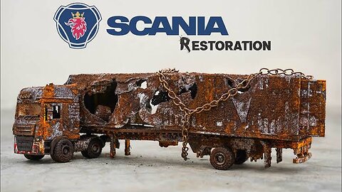 Full Destroyed Scania Oil Tanker Truck Restoration