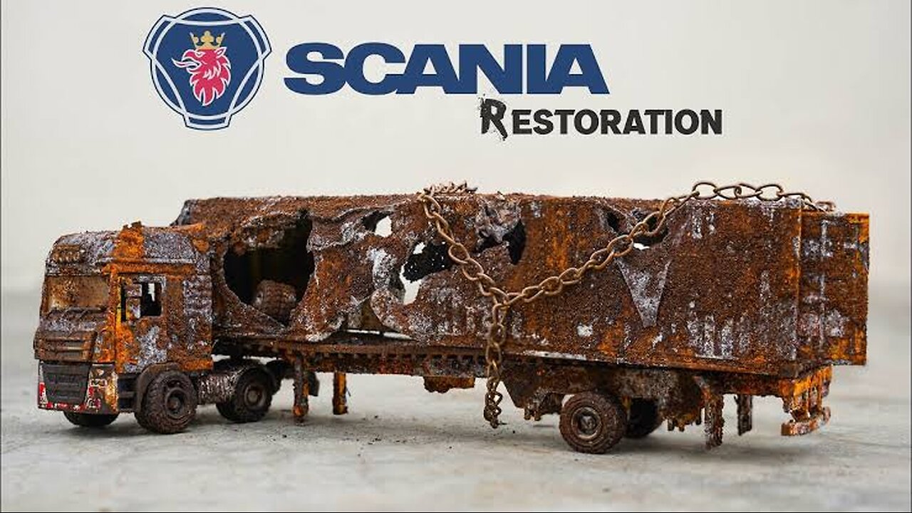 Full Destroyed Scania Oil Tanker Truck Restoration