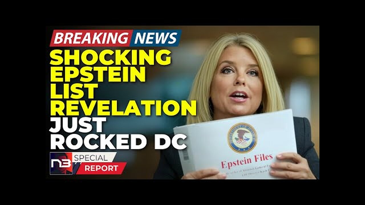 Breaking: Pam Bondi's Epstein List Bombshell Has Powerful People Shaking This Morning!