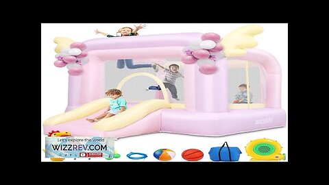 AKEYDIY Bounce House for Kids 106''x85''x80'' Cotton Candy Inflatable Bouncy Castle Review