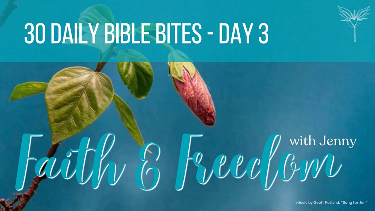 30 Daily Bible Bites: Day 3 - Romans 15:12-13: Find hope, joy, and peace through trusting in God’s promises and the power of the Holy Spirit.