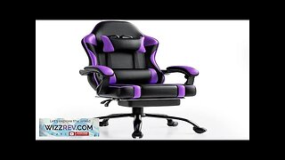 Gaming Chair Computer Chairs with Footrest and Lumbar Support Ergonomic Video Game Review