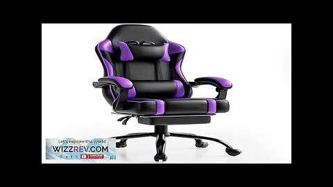 Gaming Chair Computer Chairs with Footrest and Lumbar Support Ergonomic Video Game Review