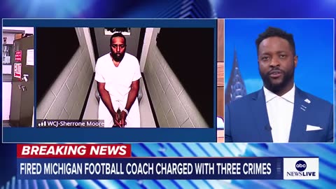 Fired Michigan football coach Sherrone Moore charged with three crimes