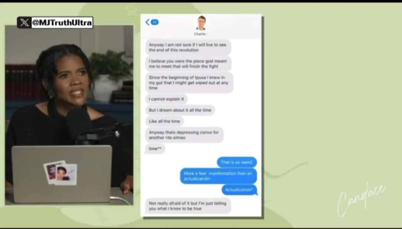 Candace Owens releases a Text Exchange between her and Charlie