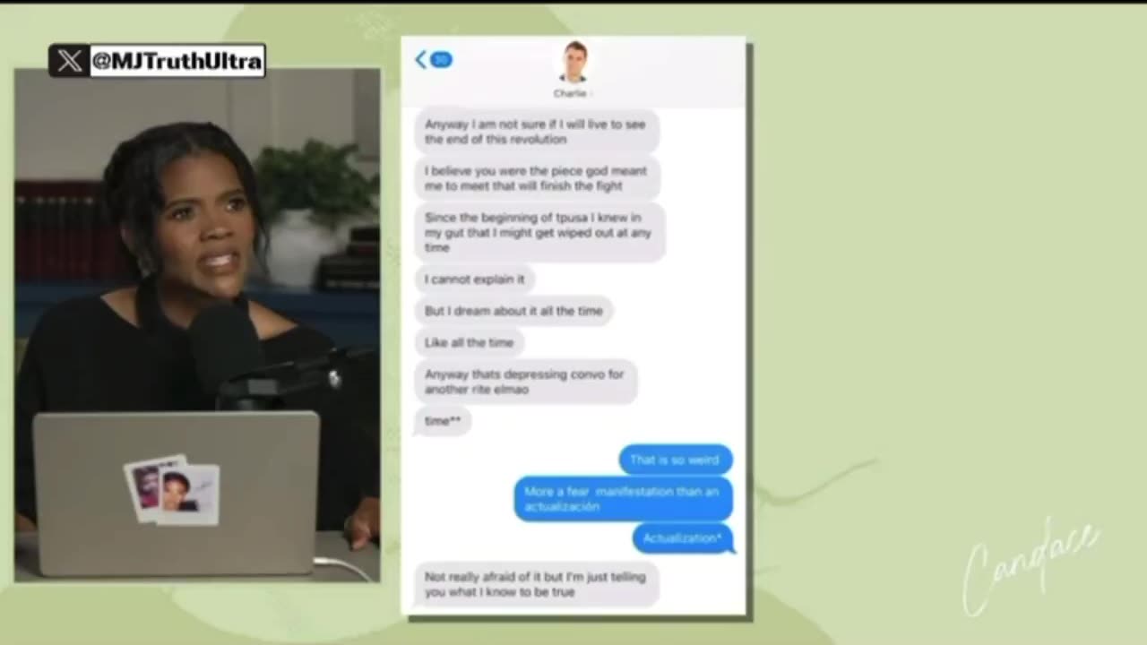 Candace Owens releases a Text Exchange between her and Charlie