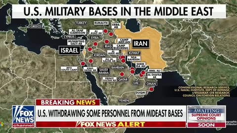 US withdrawing personnel from major bases in Middle East near Iran