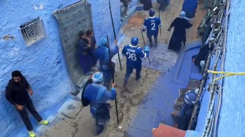 Filming of one of the international films: Liquids. Who knows this city?