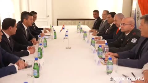 Benjamin Netanyahu agradeceu ao Presidente Santiago Peña por seu apoio inabalável a Israel