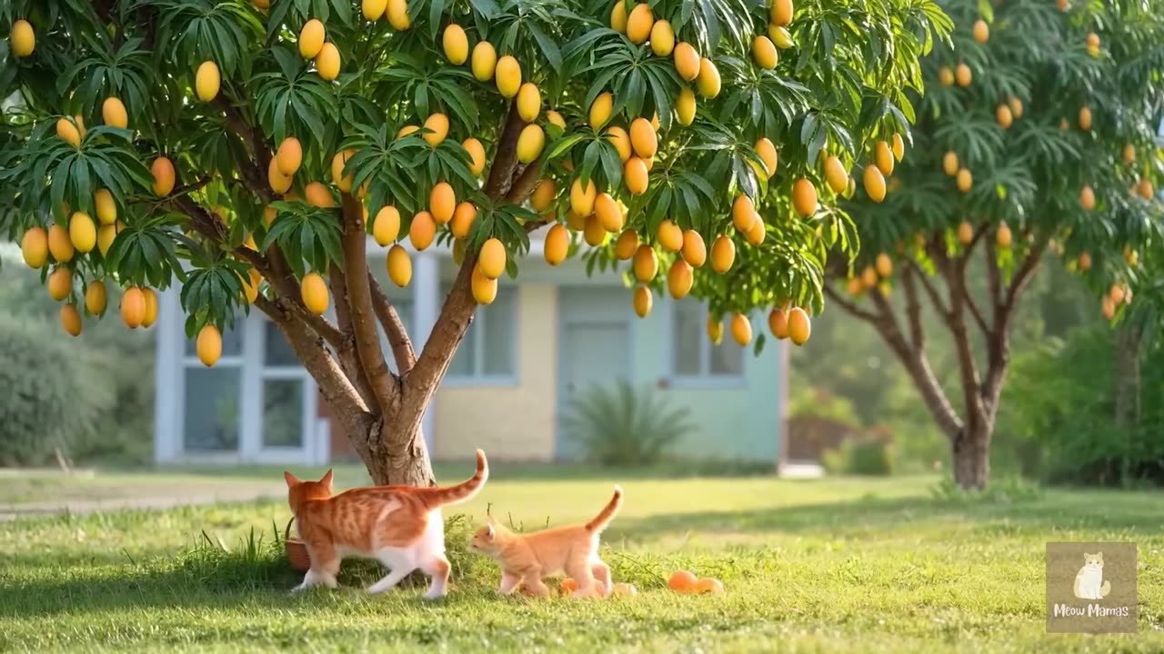 Kitten Helps Mama Cat Bake Almond Cake 🍰💖 Wins a Toy Claw Machine 🎁 Heartwarming Story