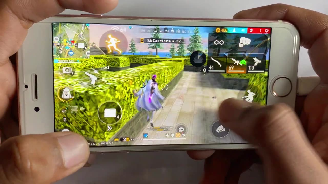 27+ kill br rank Iphone 6 Free Fire full Handcam gameplay 2025 +32gb ram test 🔥