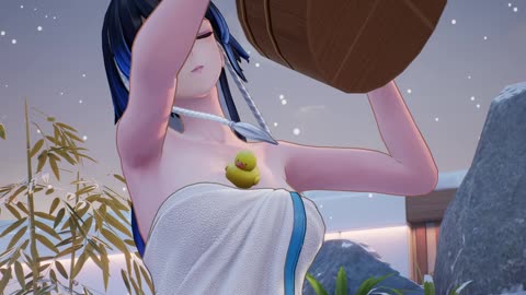 [4k] Snowbreak hot spring Katya