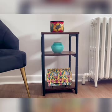Stylish 3 Tier Wooden End Table Review and Assembly, VASAGLE Side Table, Small End Table, Nightstand