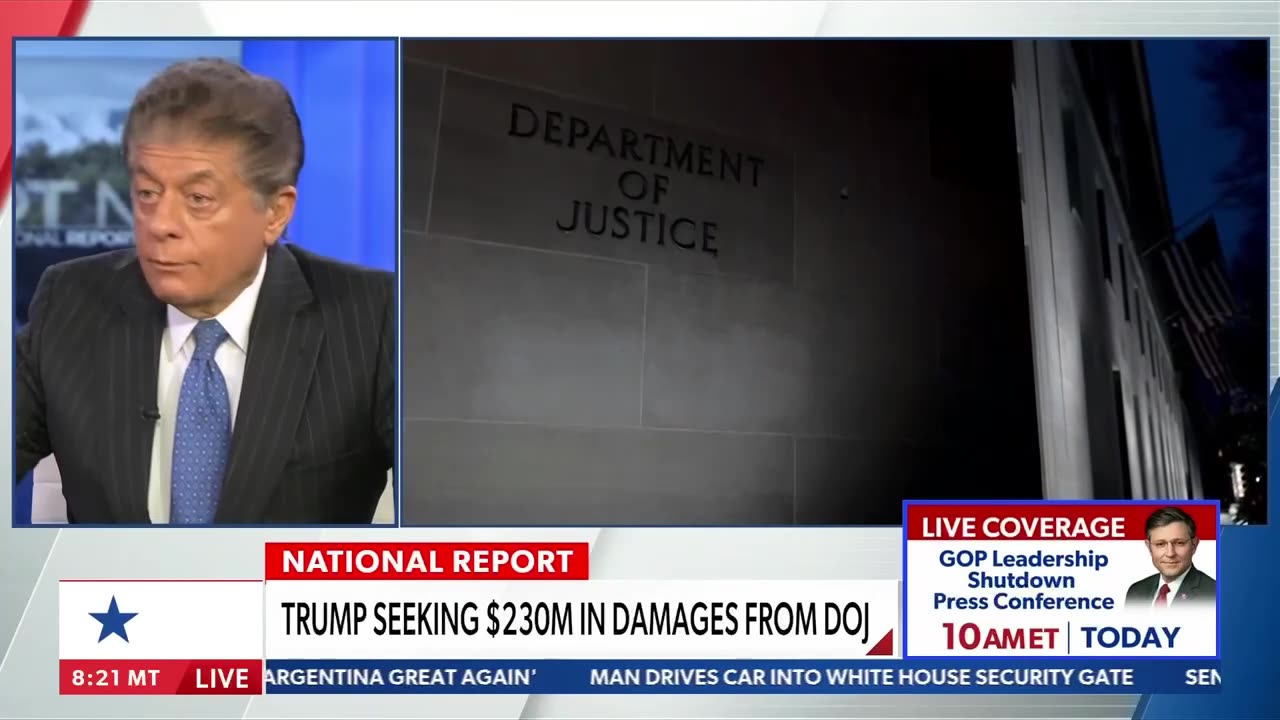 'Inconceivable': Newsmax analyst throws cold water on Trump getting $230M from DOJ