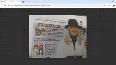 Deep state MSM outlets use Diane Keaton death for Q and Clinton comms