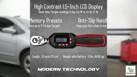 Tapha Tools 3/8 inch Compact Digital Torque Wrench