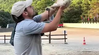 A lost lion cub followed this man home and he adopted it