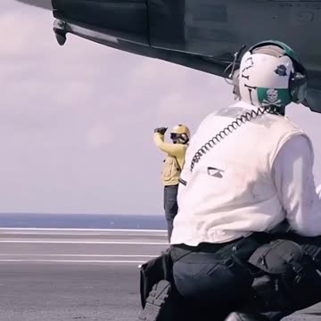 Military - 2025 USN Navy Flight Carrier Ops Rock The Cashbar Hooyah Navy