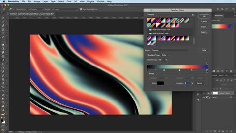 GRAINY GRADIENT SHORT SIMPLE PHOTOSHOP TUTORIAL