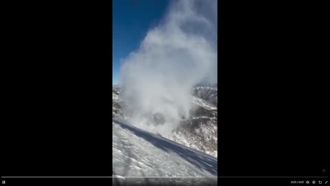 I think this is the first time I've ever seen a snow dust devil