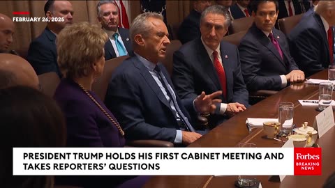 RFK Jr. Responds To Reporter's Question About Measles Outbreak In Texas At Trump Cabinet Meeting