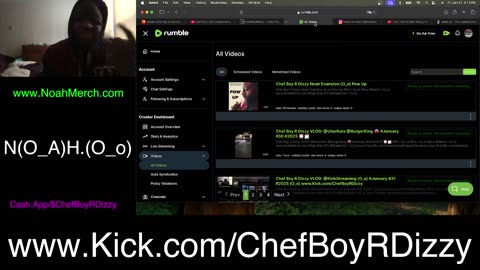 Chef Boy R Dizzy VLOG: @KickStreaming (O_o) #January #31 #2025 (O_o) www.Kick.com/ChefBoyRDizzy