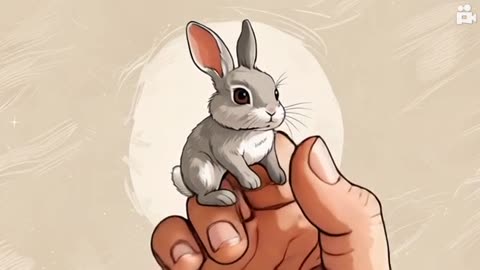 Rabbit Move at Finger Man