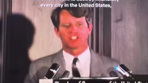 Robert F. Kennedy (Democrat), 1968, exposes his own parties plan to destroy the black community