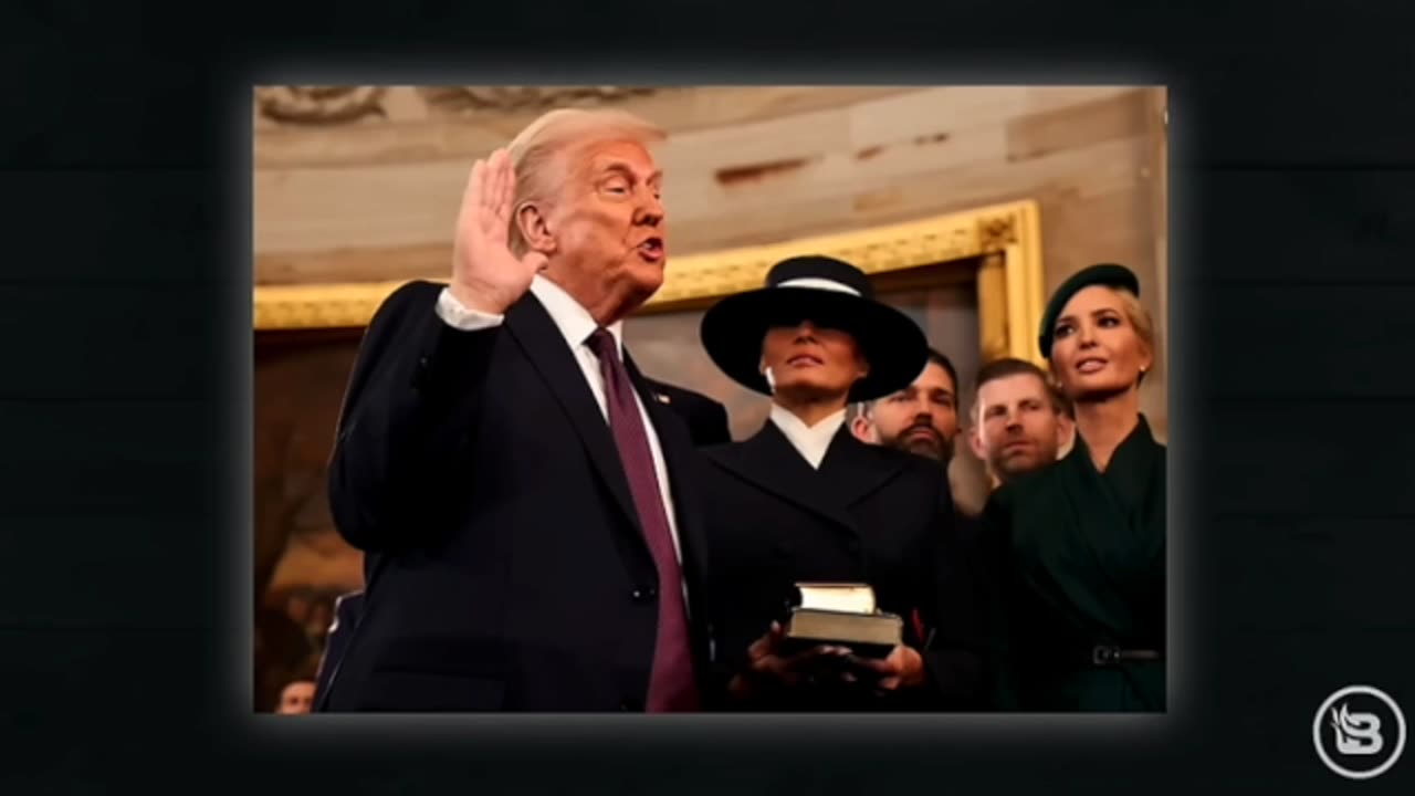 ALLIE BETH STUCKEY (youtube) : TRUMP / VANCE SWEARING-IN plus Why Trump's Hand Was Not On The Bible