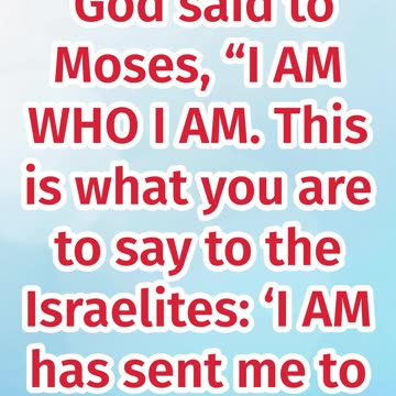 "I Am Who I Am: God's Divine Identity" Exode 3:14#shortvideo #shorts #youtube #jesus #ytshorts #yt