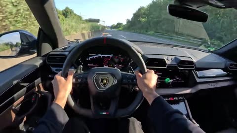 NEW 2026 Lamborghini URUS SE POV DRIVE on the German Autobahn! V8 Hybrid BEAST! 🔥 +SOUND!