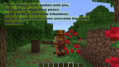 Minecraft Bible Verse John 16:33